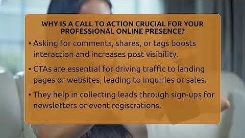 Why Is A Call To Action Crucial For Your Professional Online Presence? - Everyday-Networking