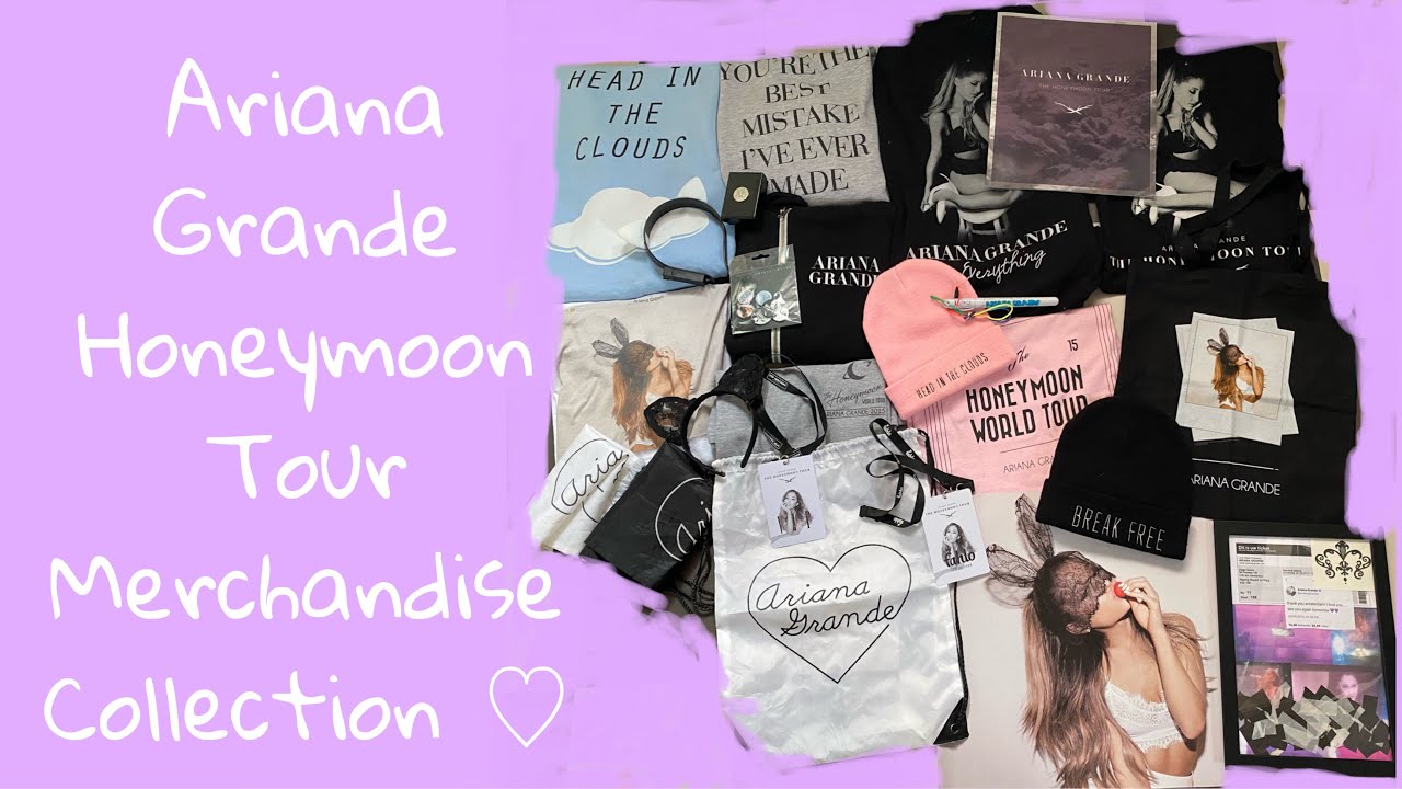 Ariana Grande Honeymoon Tour Merchandise Collection