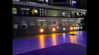 How to PROCESS TRACKS & PRINT AUDIO with the SSL FUSION using LOGIC PRO X...