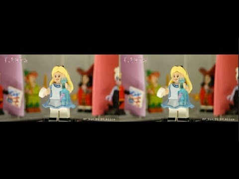 Lego Disney Minifigures 01-07 'Alice' 3D (SBS, VR glasses, Google Cardboard)