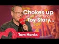 Tom Hanks chokes up when watching Toy Story 😢