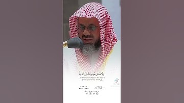 سعود الشريم صوت فاق الوصف  سورة القصص