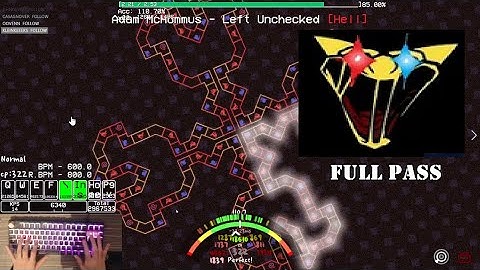 [ADOFAI Custom Clear] Adam McHummus - Left Unchecked (map by zingjud)