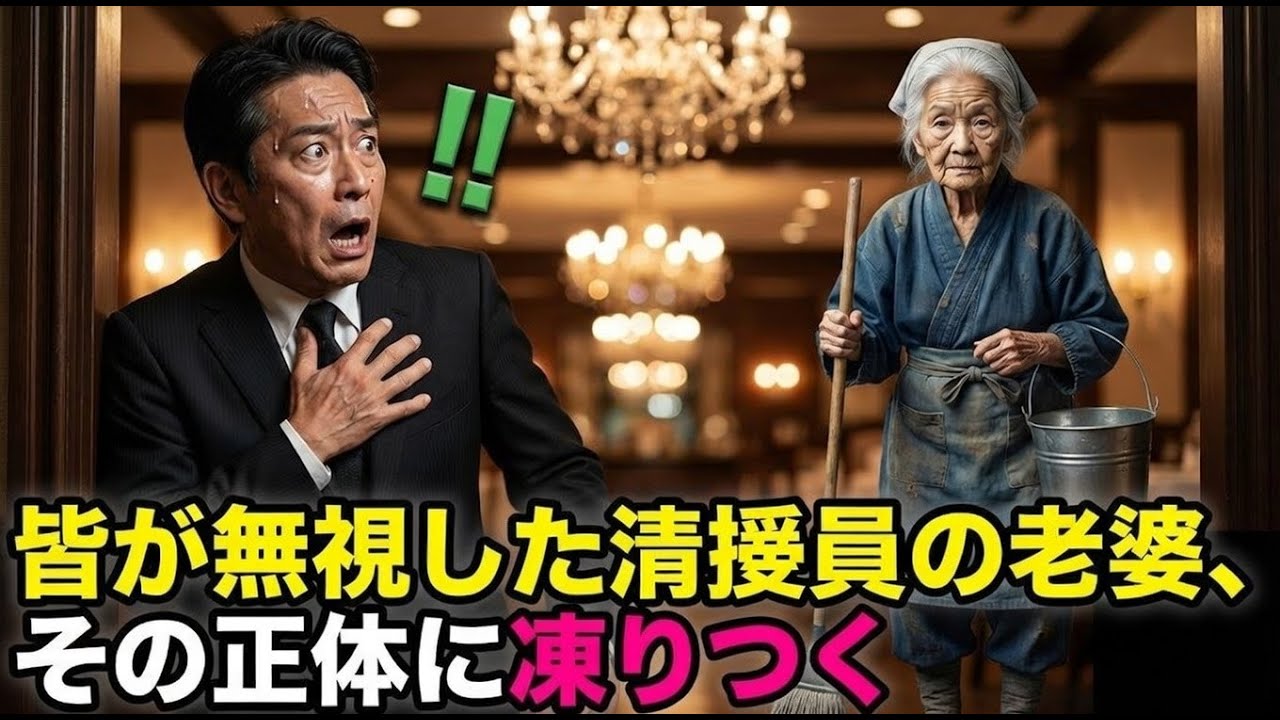 清掃員の老婆が高級レストランで接客？皆が見下していた彼女の衝撃の正体