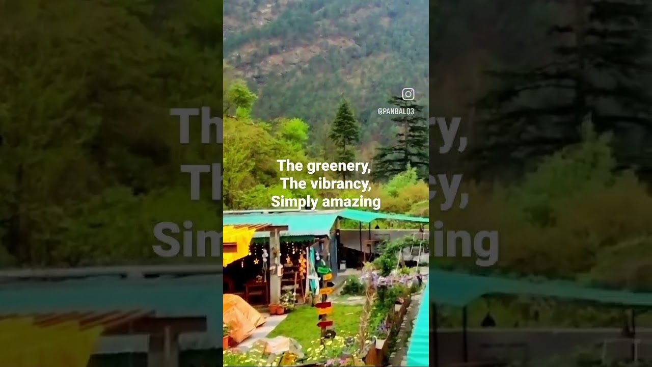 The amazing and vibrant views from Gone Fishing Cottages at Banjar, Jibhi 