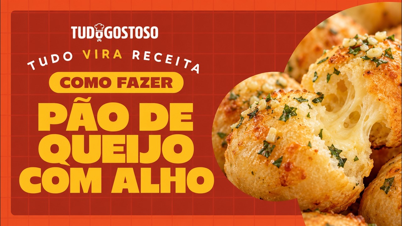 PÃO DE QUEIJO COM ALHO: fácil, douradinho e tão gostoso que você vai querer fazer toda semana!