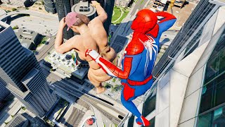 Gta 5 Spiderman Jumping Off Highest Buildings Vol.41 (Euphoria Physics/Ragdolls)