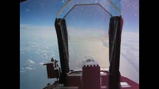 Two aileron rolls in T-45 at FL390