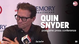 Atlanta Hawks vs. Rockets Press Conference: Quin Snyder