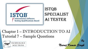 ISTQB AI Tester | Sample Questions on Chapter 1 | AI Tester Certification |AI Tester Sample Question