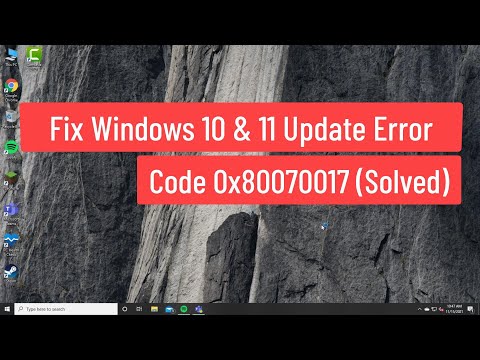 Fix Windows 10 and 11 Update Error Code 0x80070017 (Solved)