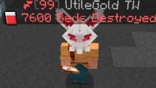 Quest to lvl100 in hive bedwars-2