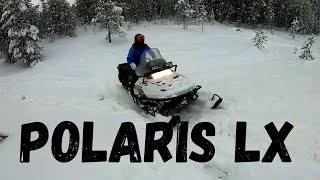 Покатухи  пухляк ! Девушка на снегоходе POLARIS LX. Немного о снегоходе POlARIS LX