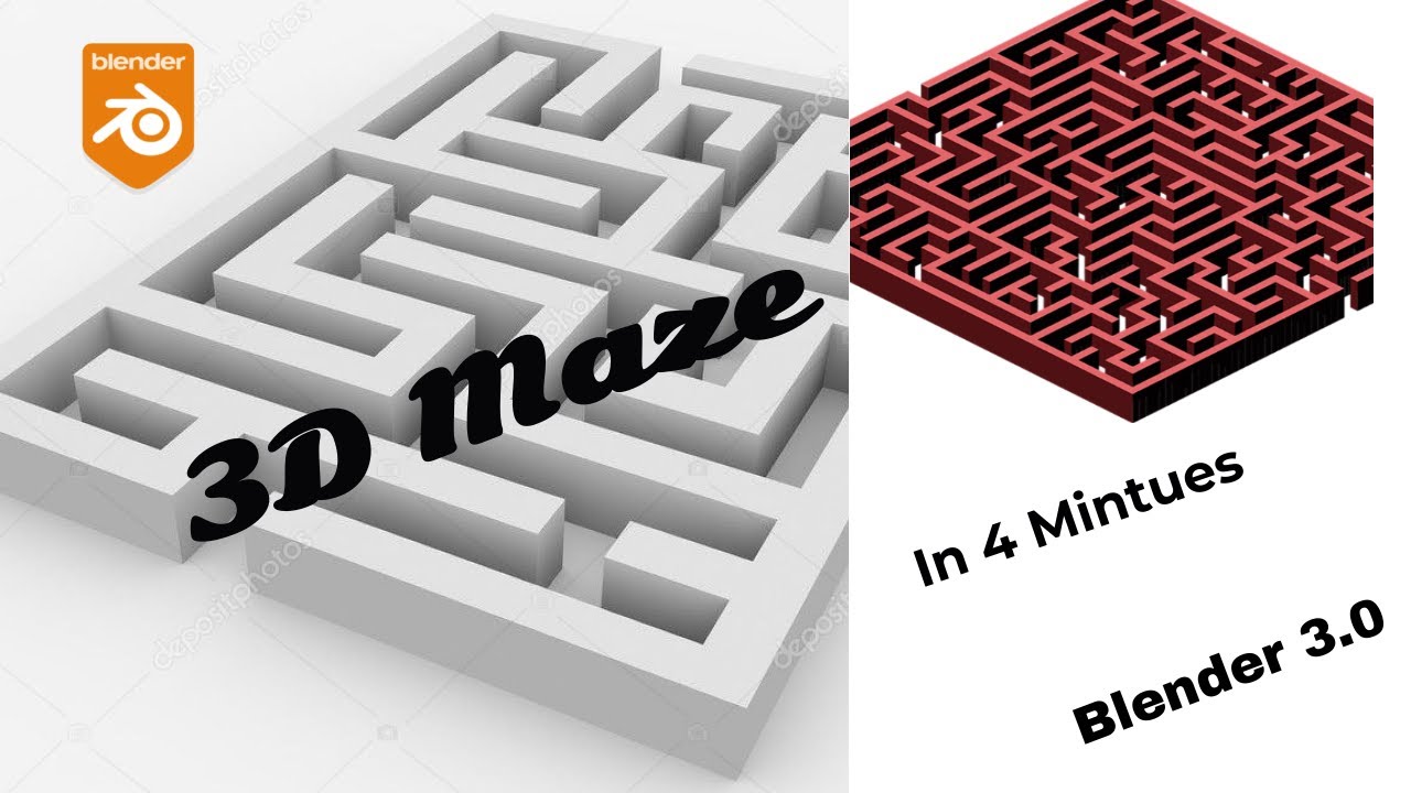 Make 3D Maze one Click in Blender 3.0 - YouTube