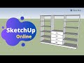Tutorial Sketchup Online | Como Usar Ferramentas de Modelagem Ex.: Roupeiro