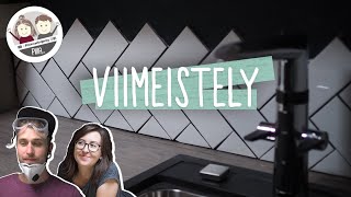 Installing Herringbone Subway Tiling For Our Van Van Conversion Part 31 Custom Build Campervan