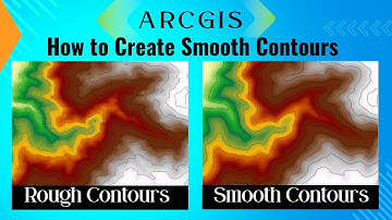 GIS |  How to create smooth contours | ArcGIS Tutorial
