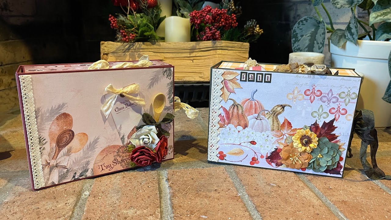 Photo Box Project using Country Craft Creations “Bountiful Blessings” and “Santa’s Little Helper”