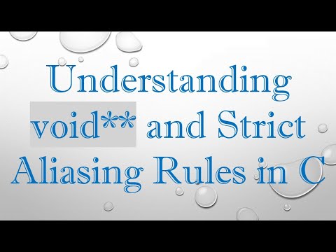 Understanding void** and Strict Aliasing Rules in C