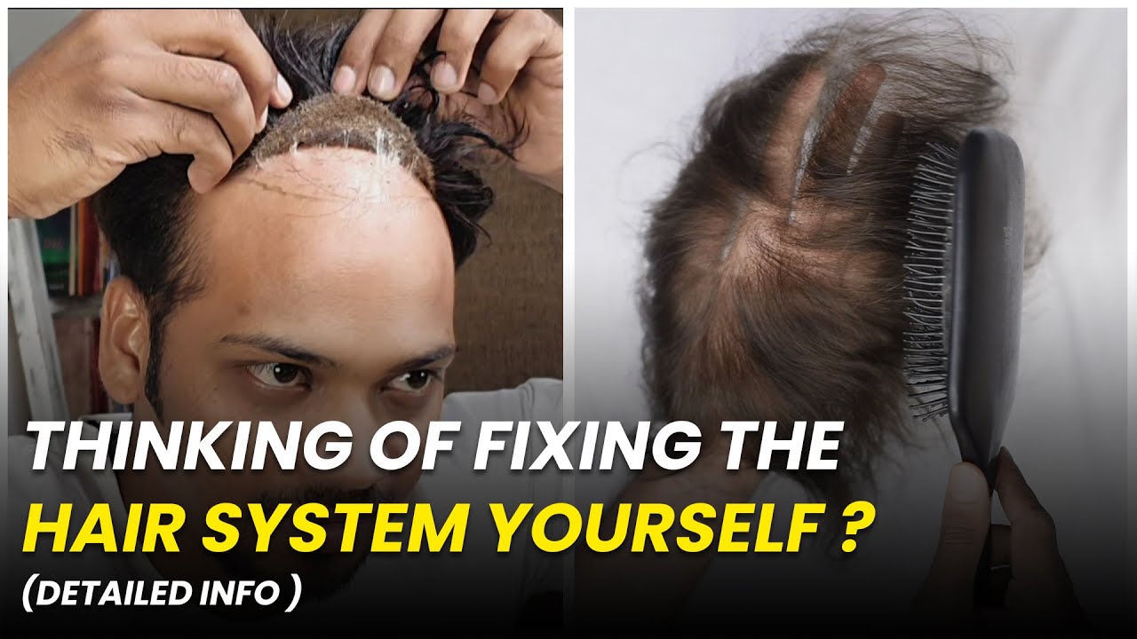 Hair Patch Service At Home | Hair Patch Maintenance For Men - YouTube