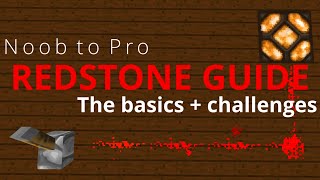 Minecraft Redstone Guide - The Basics | Noob to Pro