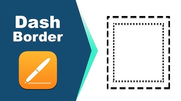How to add dot or dash border to text box in apple pages for iCloud