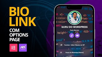 Construindo Biolink em wordpress usando Options Page com Jet Engine e Elementor