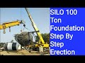 59 | Silo 100 MT | Foundation| Column| Erection| Cement| Fly Ash| Reinforcement| Civil Engineer