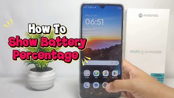 How To Show Battery Percentage On Motorola G 06 Power