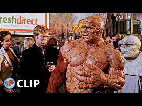 Ben Grimm Alicia Masters Exhibition Deleted Scene Fantastic Four 2005 Movie Clip HD