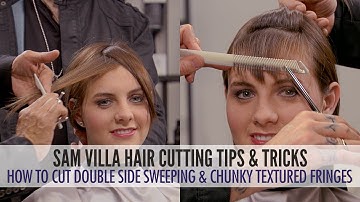 Double Identity Side Sweeping Fringe and Chunky Textured Fringe | 2 Ways To Cut Bangs