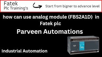 how can use analog module (FBS 2A1D) in Fatek plc