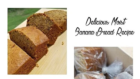 EASY TO FOLLOW DELICIOUS MOIST BANANA BREAD RECIPE...