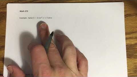 9.5 - Solving Trigonometric Equations (Part 2)