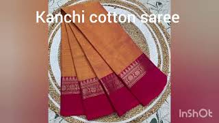 Kanchi Cotton Saree Without Blouse
