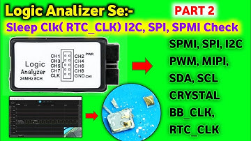 Logic Analizer Se I2C, SPI, SPMI, SLEEP CLK , RTC CLK, BB CLK Checking
