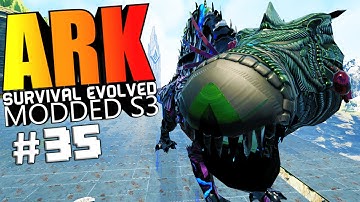 ARK Survival Evolved - TEK BIONIC SPINO, UNLIMITED DUPING POTION Modded #35 (ARK Mods Gameplay)