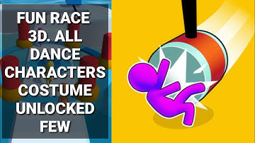 Fun Race 3D Game DANCE Characters and Costume UNLOCKED Few