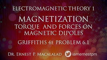 Magnetization: Torques and Forces in Magnetic Dipoles Griffiths 6.1