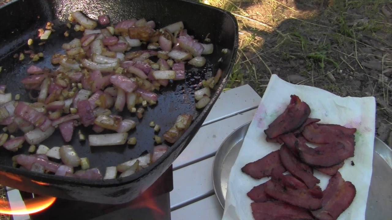 Campfire Cooking! Firebox Camping Stove Style! YouTube