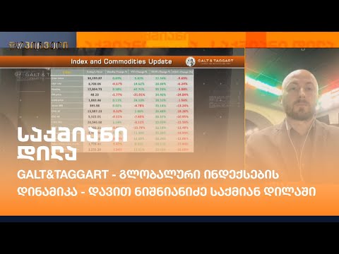 Galt\u0026Taggart - გლობალური ინდექსების დინამიკა - დავით ნიშნიანიძე საქმიან დილაში