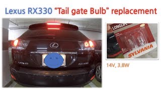 Sports Performance Lexus RX330 tail bulb replacement