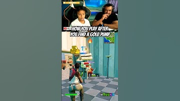 How you play after you find a gold pump 🔥 #romike2013 #fortnite