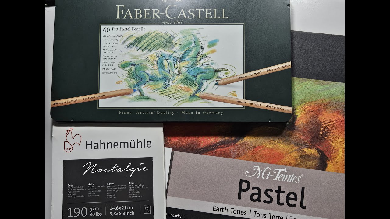 Lápis de Cor - Faber Castell Pitt Pastel Seco - 60 CORES