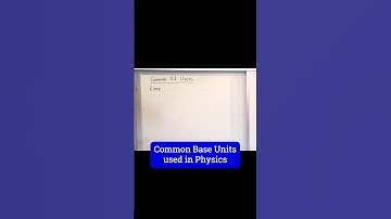 Master Base Units for Physics
