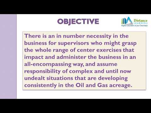 Distance Education MBA In Oil And Gas