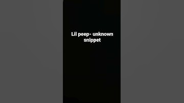 Lil peep - unreleased snippet