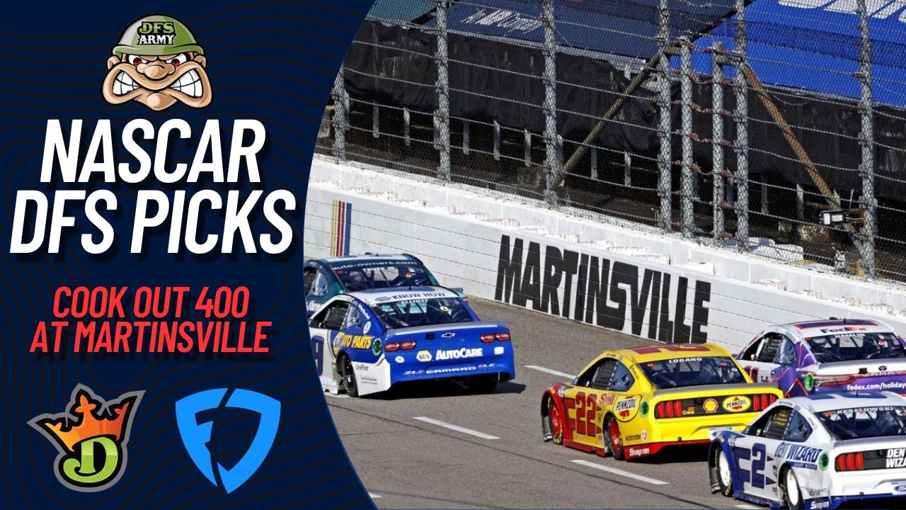 NASCAR Cookout 400 at Martinsville DFS Draftkings and Fanduel Top Plays ...