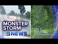 Flash flooding, hail and wind hits Victoria | Nine News Australia