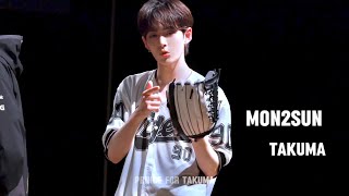 [4k] 240519 LUN8(루네이트) MON2SUN(먼투썬) 타쿠마 직캠(TAKUMA Fancam) @ 점프업이엔티